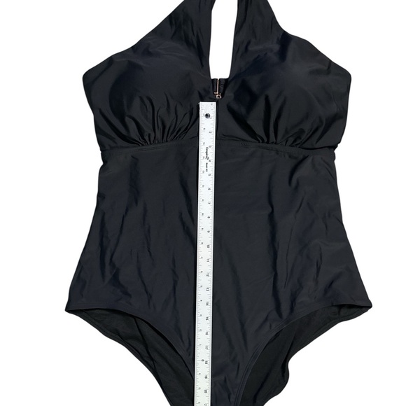 LYSA Swim One-Piece Swimsuit – Black, Size 2X – Halter Style with Back Support - Picture 3 of 5